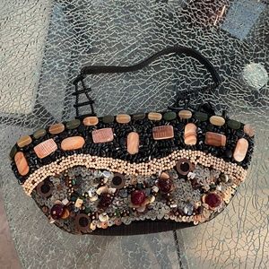 Rare Mary Frances Beaded Shoulder Bag